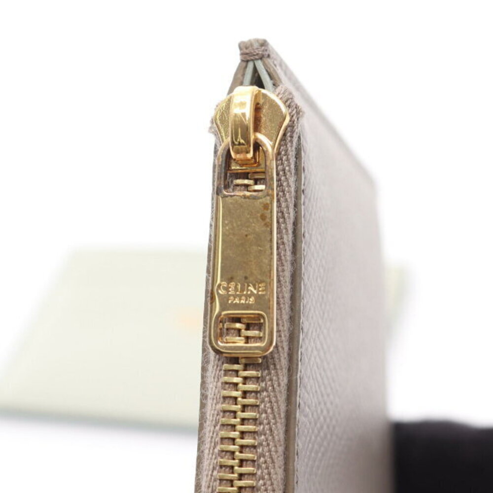Celine Zipped holder Beige card Leather Wallet - Picture 6 of 7